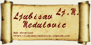 Ljubisav Medulović vizit kartica